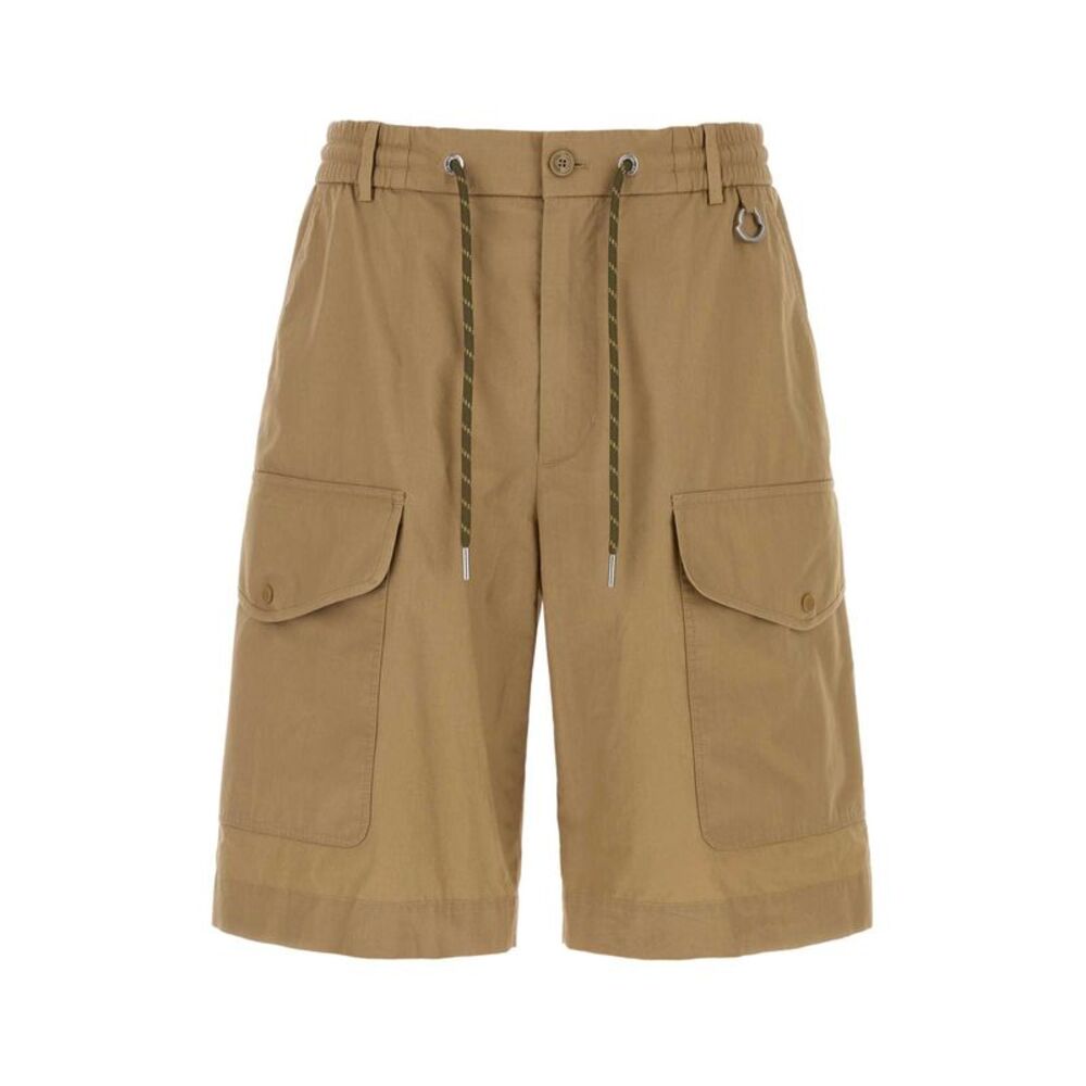 Moncler Men Biscuit Cotto Bermuda Shorts